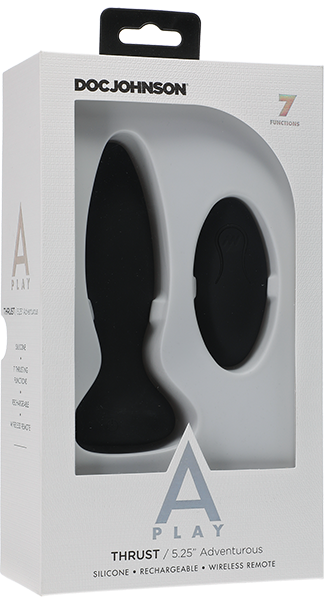 Doc Johnson Thrust - Adventurous Silicone Anal Plug With Remote Rechargeable
