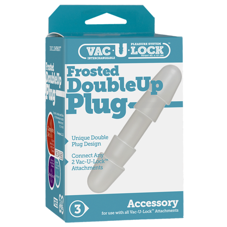 Doc Johnson Vac-U-Lock™ Frosted Double Up Plug - Double Your Pleasure