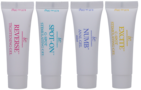 Doc Johnson INTENSIFY Pleasure Gels for Women 4-Pack Travel Size (0.35oz)
