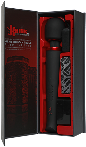 Doc Johnson Power Wand - Rechargeable 64 Unique Sensations Use with Kink Wand