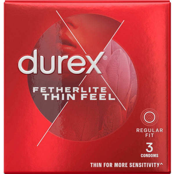 Durex Fetherlite Thin Feel 3's 52mm Lubricated