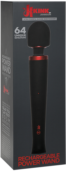 Doc Johnson Power Wand - Rechargeable 64 Unique Sensations Use with Kink Wand