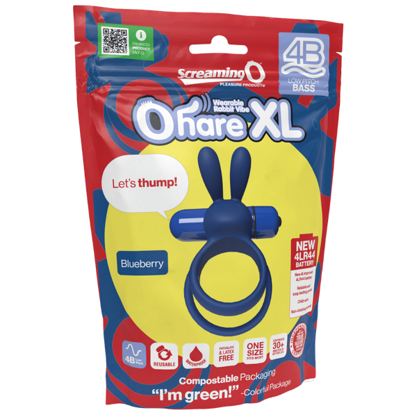 Screaming O Ohare XL 4B Low Pitch Bass Double Cockring Rabbit