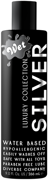 Wet SILVER Water Based Hypoallergenic Lube 89ml, 178ml