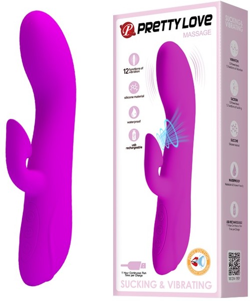 Pretty Love Flirt G-Spot Clitoris Suction 12 Functions Rechargeable