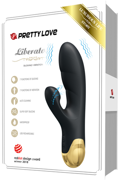 Pretty Love Naughty Play G-Spot Vibrator 7 Sucking 7 Vibration Functions Rechargeable