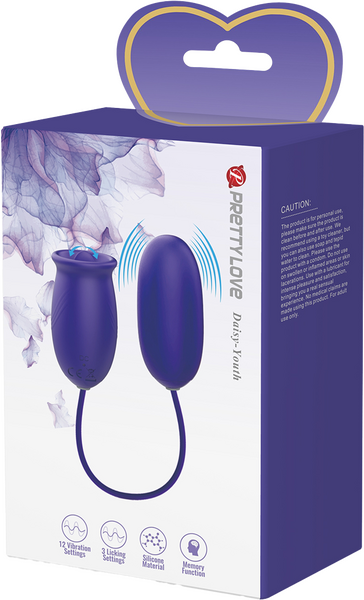 Pretty Love Daisy Youth Vibrating Egg Licking Multiple Functions Rechargeable