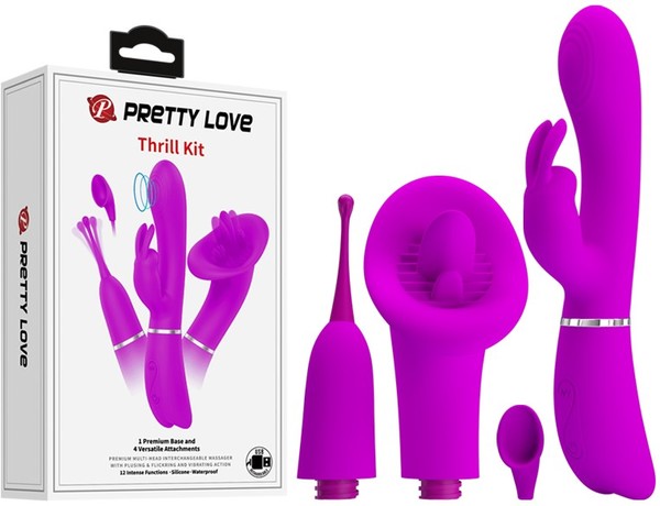 Pretty Love Thrill Kit 1 Premium Base 4 Versatile Attachments
