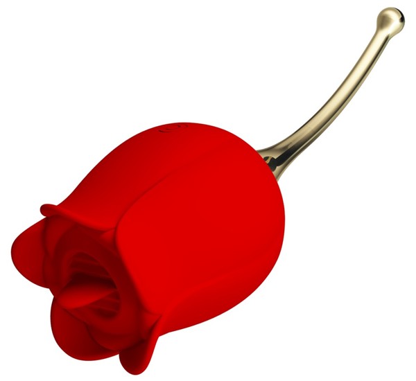 Pretty Love Tongue Licking Rose Vibrator Rechargeable