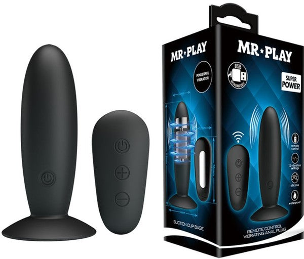 Pretty Love Vibrating Anal Plug 12 Vibrating Patterns Remote Control Rechargeable