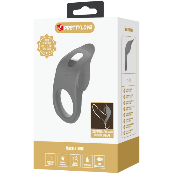Pretty Love Alto - Master Ring 10 Functions of Vibration Memory USB Rechargeable