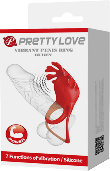 Pretty Love Vibrating Cock Ring Ruben 7 Tantalising Modes Rechargeable