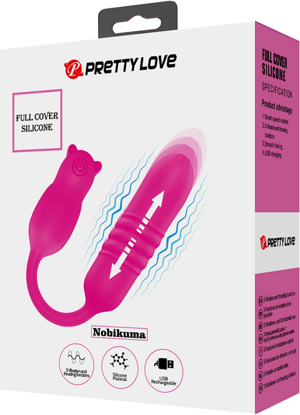 Pretty Love Nobikuma Bullet 3 Thrusting Vibration Modes Rechargeable