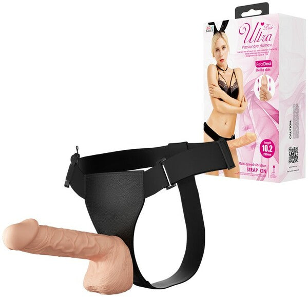 Pretty Love Ultra Passionate Realistic Strap-On Dildo For Her Multi-Speed Vibration