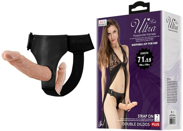 Pretty Love Ultra Passionate Harness - Double Ended Strap On