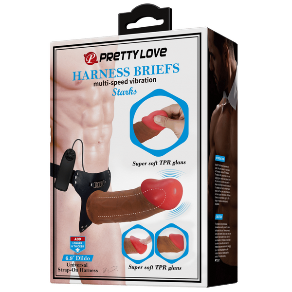 Pretty Love Universal Strap-On Harness - Vibrating Stark