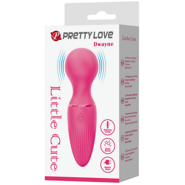 Pretty Love Little Cute Mini Wand - Dwayne 10 Vibrating Speeds Patterns Rechargeable