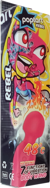 Celebrity Knights Rebel Body Wand 7 Function Heated Pink Rechargeable