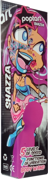 Celebrity Knights Shazza 7 Function 5 Speed Body Wand Purple Rechargeable