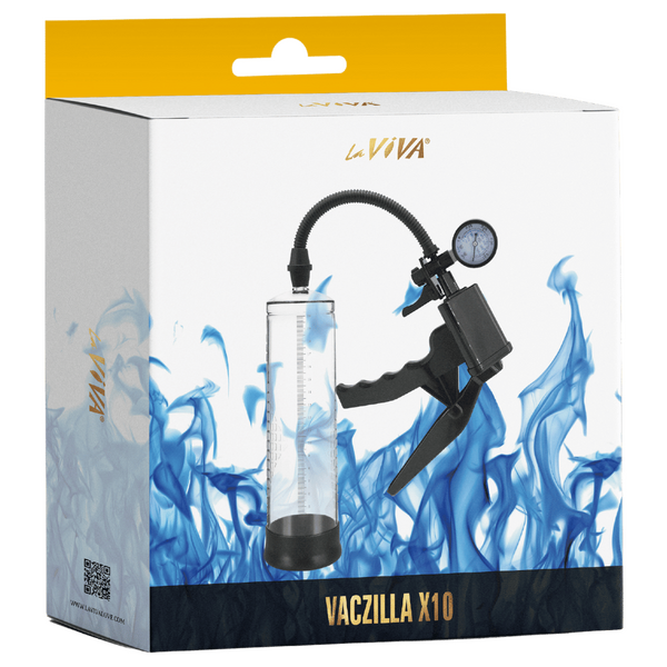 LaViva Vaczilla X10 Trigger Gauge Hand Grip Penis Pump