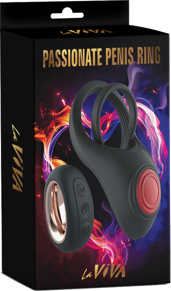 LaViva Passionate Penis Ring Remote Control 10 Vibration Modes Rechargeable