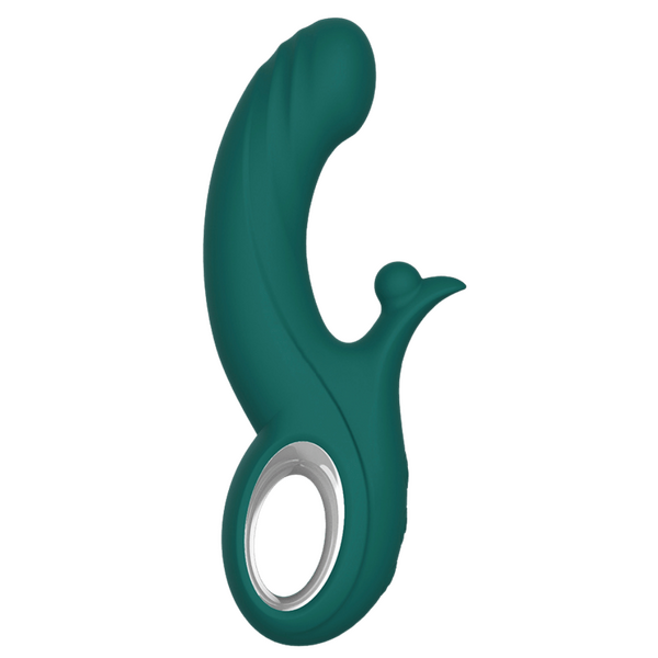 LaViva Green Hornet Thrusting Vibrator 7 Thrust 10 Knocking Modes Rechargeable