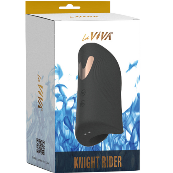 LaViva Knight Rider Sheath 5 Vibrating 5 Tapping Modes Rechargeable