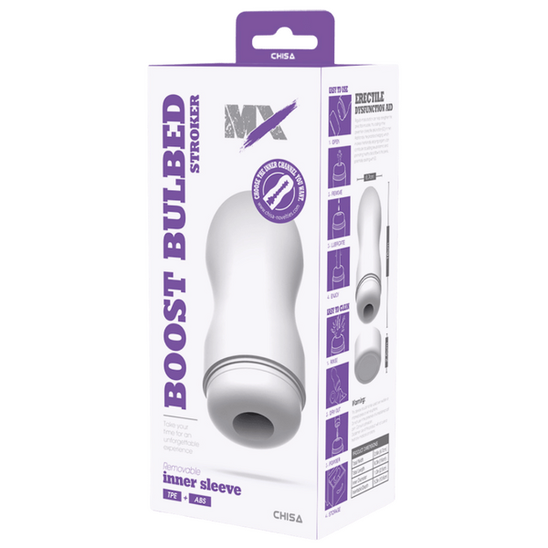 Chisa Boost Bulbed Stroker Super-Soft Sucking Phthalate-Free Latex Free