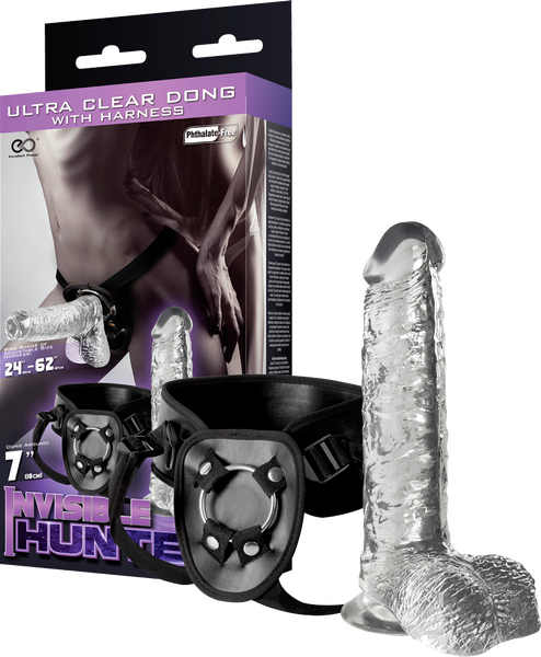 Excellent Power Strap-on Harness With 7" Dong (clear)