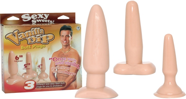 Excellent Power Vanilla Dip Butt Plugs