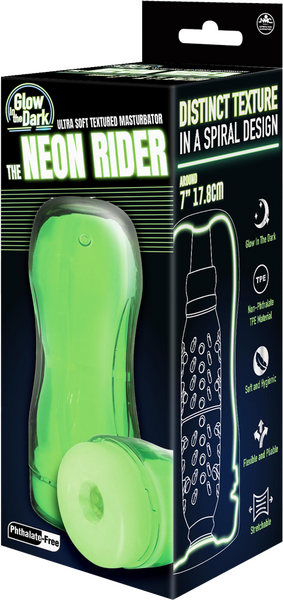 Excellent Power The Neon Rider Masturbator 7" TPE Material Soft & Hygienic