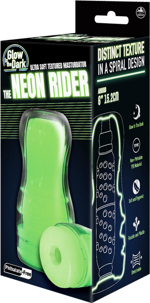 Excellent Power The Neon Rider Masturbator 6" TPE Material Soft & Hygienic