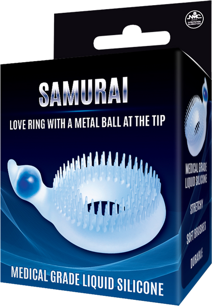 Excellent Power Samurai Love Ring Metal Ball Clit Stimulator
