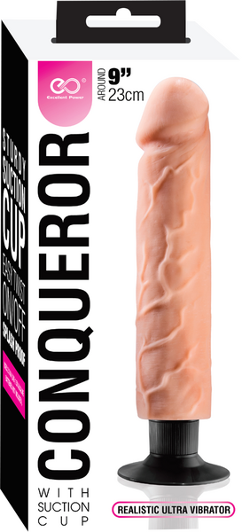 Excellent Power Conqueror 9" Dildo Flesh