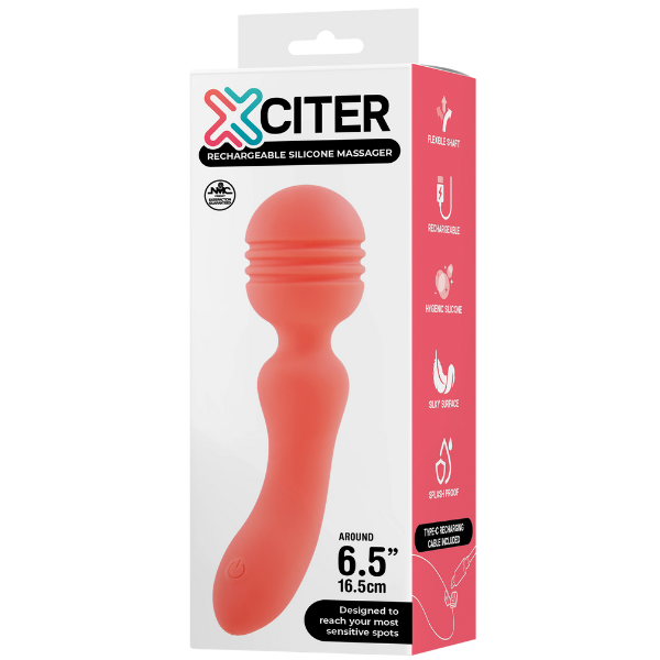 Excellent Power Exciter - Rechargeable Silicone Wand Massager