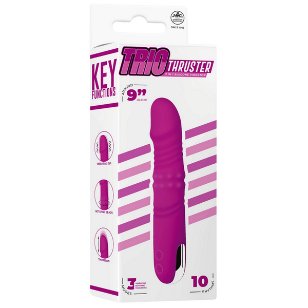 Excellent Power 3 in 1 Vibrator Dual Motor Triple Stimulation Silicone Rechargeable