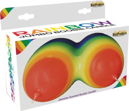 Hott Products Unlimited Rainbow Jumbow Boobie Candle