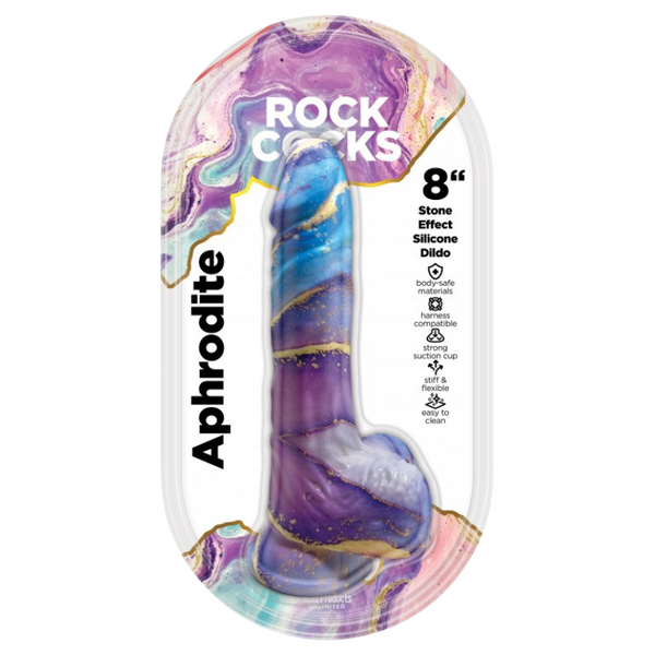 Hott Products Unlimited Rock Cocks Aphrodite 8" Dong