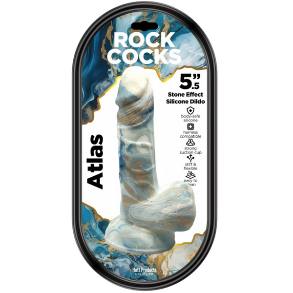 Hott Products Unlimited Rock Cocks Atlas 5.5" Dong Suction Cup Base