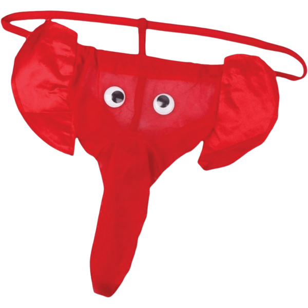 Hott Products Unlimited Elephant Thong One Size Fits All Cotton with Stretch Waistband