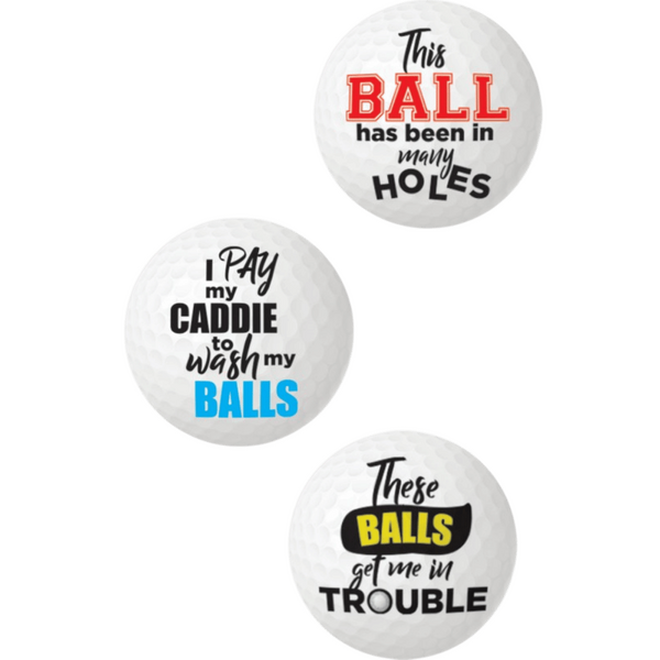 Hott Products Unlimited Balls Deep - Novelty Golf Balls
