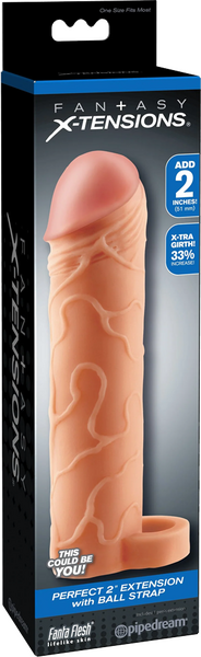Pipedream Perfect 2" Extension with Ball Strap