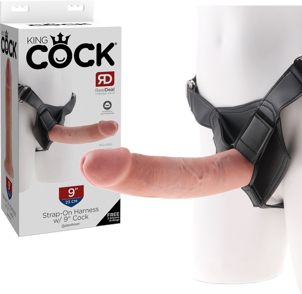 Pipedream Strap On Harness With 9" Cock