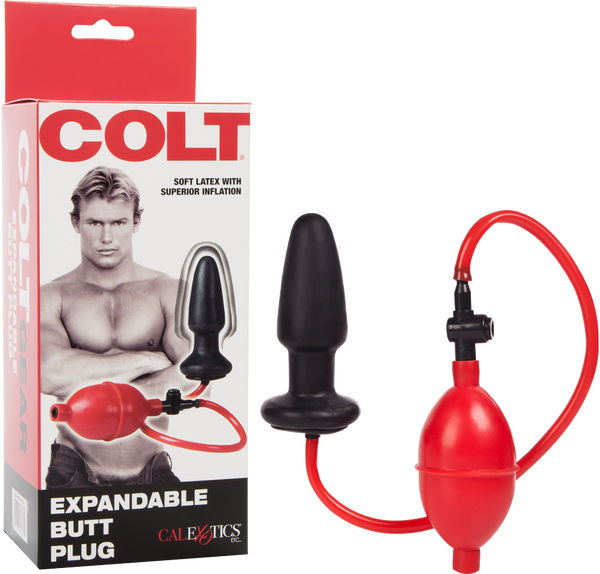 COLT® Expandable Butt Plug™ with Easy-Squeeze Bulb and Easy-Purge Valve