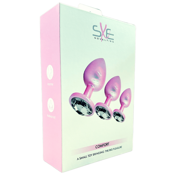 Sxe Novelties Comfort Butt Plug Kit - The Ultimate Trio