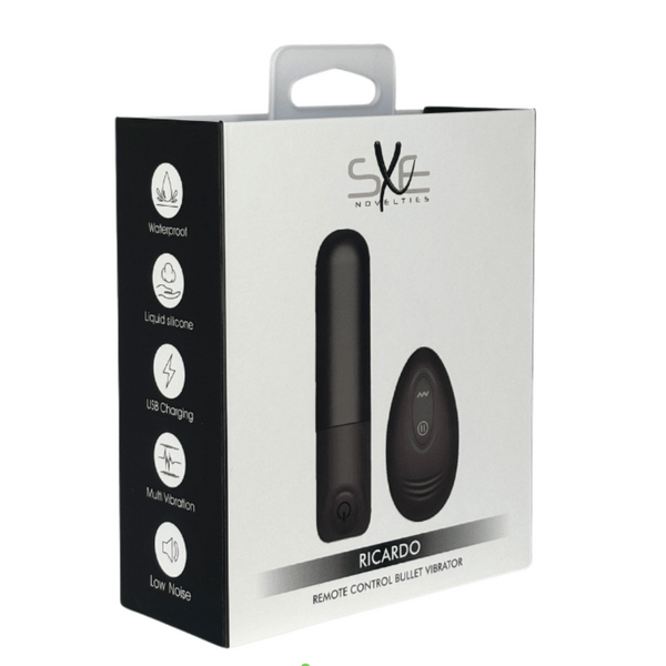 Sxe Novelties Ricardo - Remote Control Bullet Vibrator Rechargeable