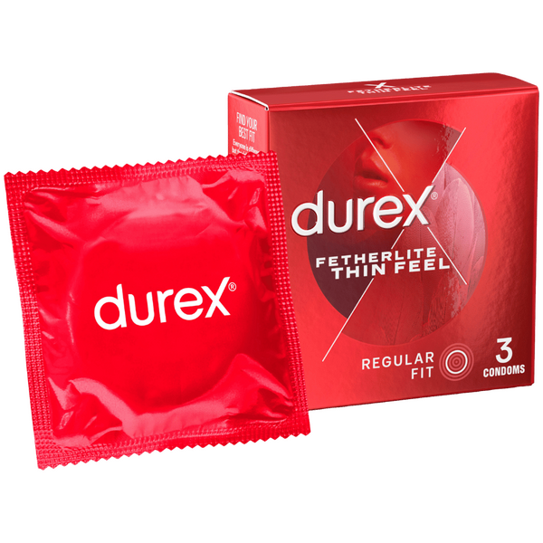 Durex Fetherlite Thin Feel 3's 52mm Lubricated