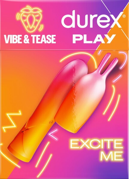 Durex Play Vibe & Tease EXCITE ME Rabbit Teaser Tip 7 Vibration Modes Rechargeable