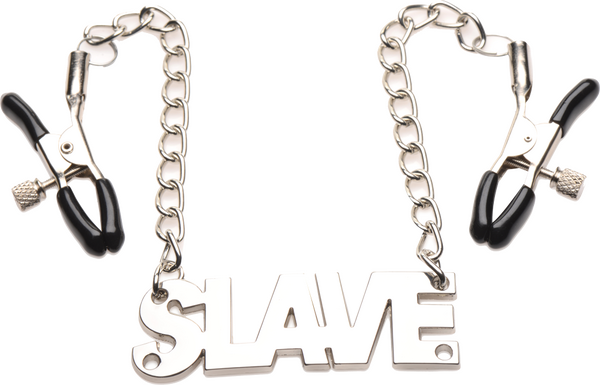 Xr Brands Enslaved Slave Chain Nipple Clamps Overall length: 15.75"
