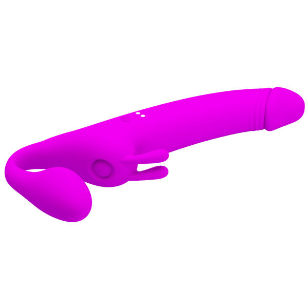 Pretty Love Zanini Vibrating Strapless Strap-On 10 Vibrating 10 Thumping Modes Rechargeable